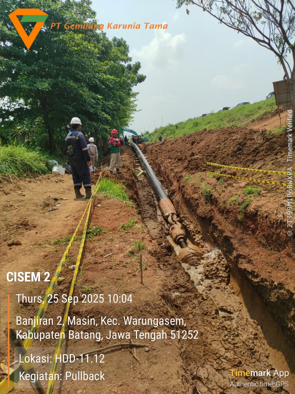 HDD Pembangunan Pipa Transmisi Gas Bumi Cirebon - Semarang Tahap 2 (CISEM 2) gallery 3