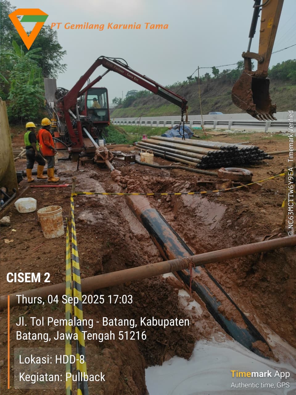 HDD Pembangunan Pipa Transmisi Gas Bumi Cirebon - Semarang Tahap 2 (CISEM 2) gallery 5